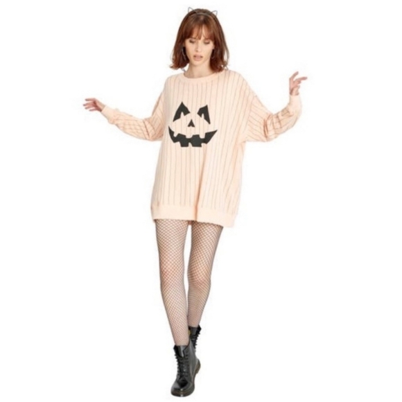 Wildfox Jackie Roadtrip Jack O' Lantern Pumplin Nector Sweatshirt Womens Size M - Picture 3 of 12